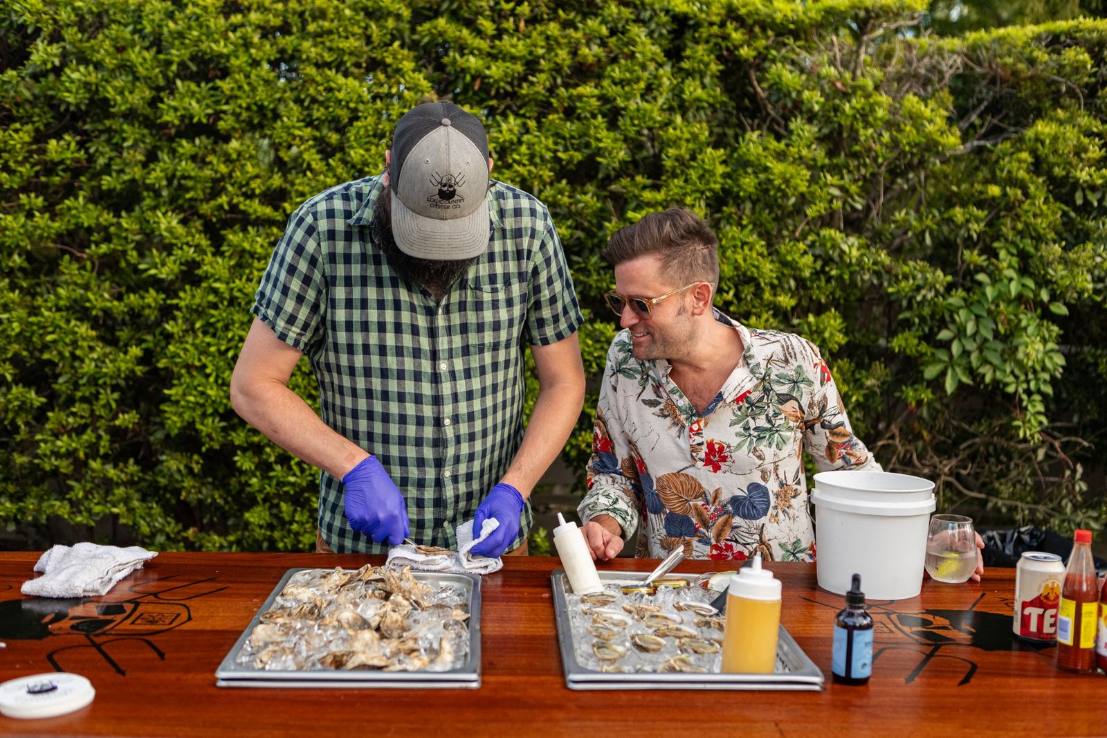Lowcountry oysters shucked to order